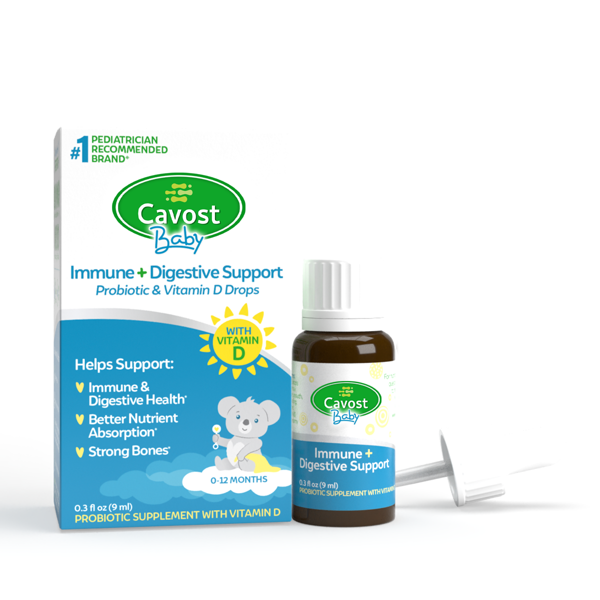 Cavost® Baby Immune + Digestive Support Probiotic & Vitamin D Drops